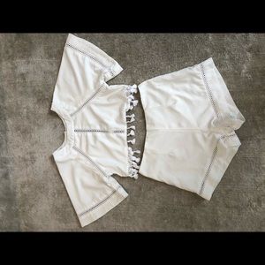 White matching set